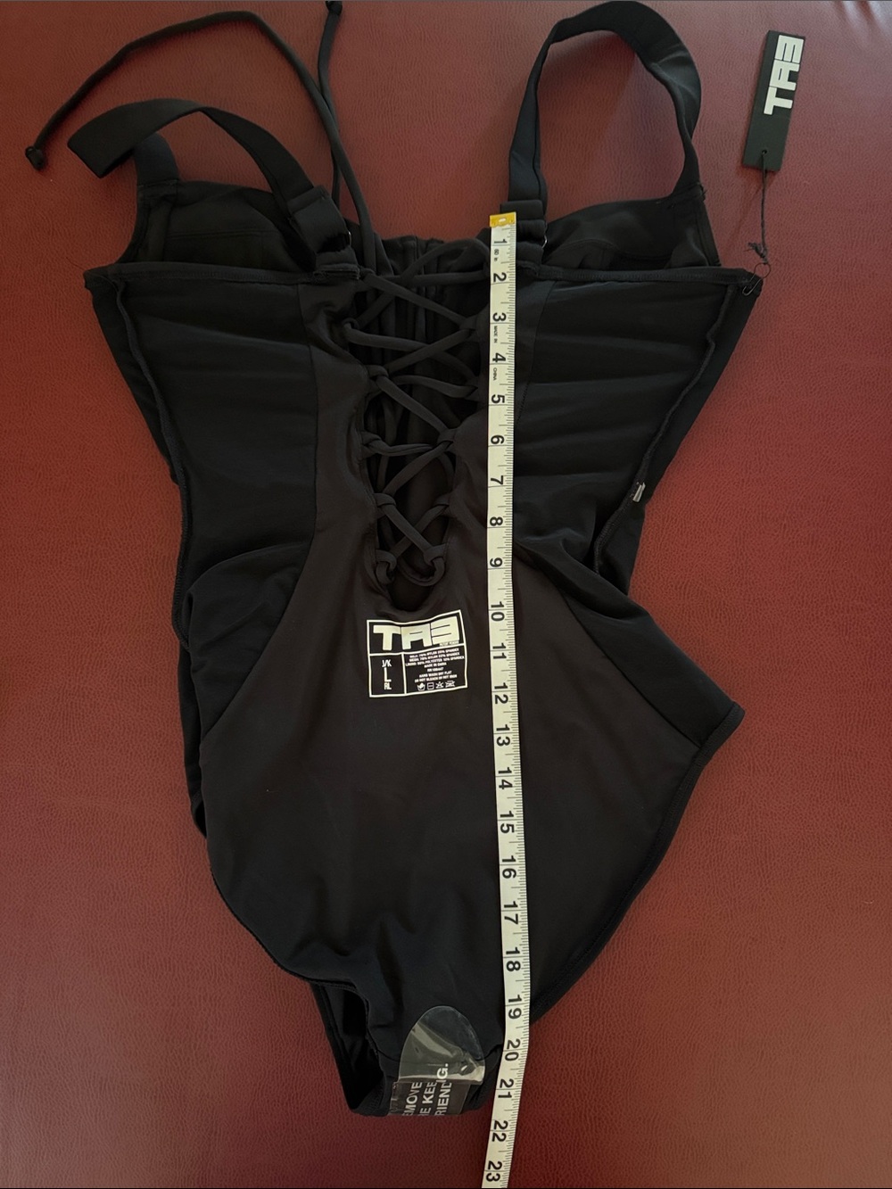 TA3 Lifty Black Underwire One Piece Swimsuit Size Large Reg/Long J/K Cup NWT - Picture 5 of 10